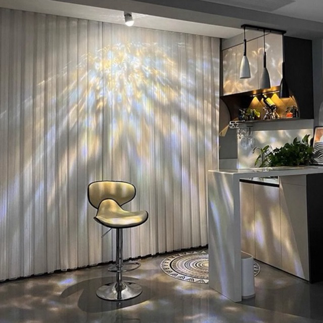 Đèn rọi sóng nước chuyển động NF HOME trang trí phòng ngủ chill, chiếu tranh phòng khách MKF 68