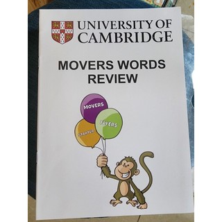 Vở viết University Of Cambridge Movers Words review