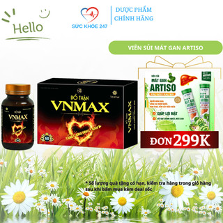 Bổ Thận VNMAX 60 Viên/Hộp - Giúp Tăng Cường Sinh Lý Nam, Giảm Nguy Cơ Mãn Dục Sớm Ở Nam Giới