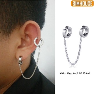 Bông tai BIMHOUSE, khuyên tai kẹp không cần bấm lỗ PUNK cá tính (1 chiếc)