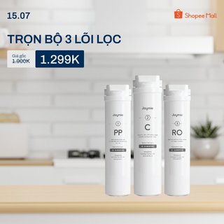 Combo Bộ 3 Lõi Lọc PP-C-RO Máy Lọc Nước Joymie Âm Tủ Bếp (DIY)
