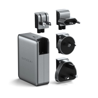 [THƯƠNG HIỆU MỸ] Bộ Củ sạc nhanh Satechi 145W GaN 4 cổng (đa chấu), X USB C PD 3.1 và 2X USB C PD 3.0