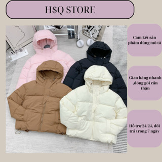 Áo khoác, áo phao nữ, áo phao béo , áo phao có mũ siêu nhẹ ấm áp ,4 màu siêu xinh cổ cao ,free seri 40-65kg