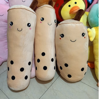 Gối ôm trà sữa dài 80cm - 1m, gấu bông hình ly trà sữa trân châu cute ôm gác thoải mái