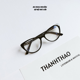 Gọng Kính Cận Nữ Mắt Mèo Nhựa Dẻo Càng Lõi Thép Chống Ánh Sáng Xanh8013  - THANHTHAO EYEWEAR