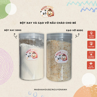 Bột Xay Dinh Dưỡng và Gạo Vỡ Nấu Cháo Cho Bé Từ 5 Tháng, gói 500g