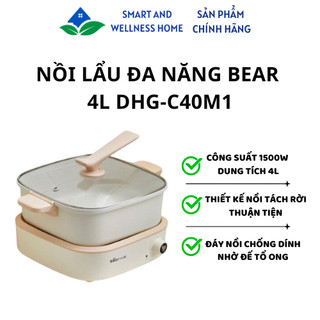 Nồi lẩu đa năng Bear 4L DHG-C40M1 - Bảo hành 18 tháng