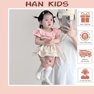 Bộ quần áo trẻ em, bộ quần áo bé gái áo thun quần bí