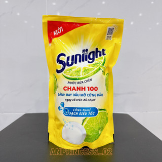 Túi Nước Rửa Chén Sunlight Chanh 100 750G ( mầu vàng )