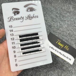 Miếng mica dán line mi có đánh số Beauty Lashes _meka dán mi hỗ trợ nối mi_Thúy Hà
