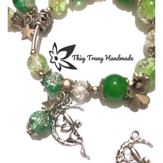 Charm Thiên thần ánh trăng trang trí vòng tay, trang sức handmade