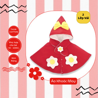 2 lớp - áo khoác choàng giữ ấm cho bé