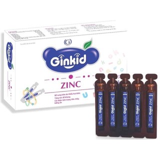 Siro Ginkid ZinC bổ sung kẽm, hỗ trợ tăng sức đề kháng