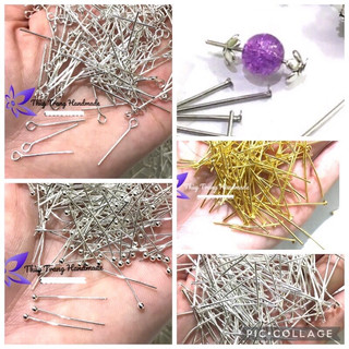 20 ĐINH KẾT NỐI hạt với mũ chụp làm đồ trang sức handmade