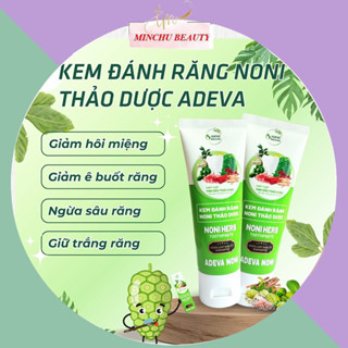 Kem đánh răng thảo dược adeva noni giảm hôi miệng hiệu quả, sạch trắng răng không chứa fluor tốt cho răng niềng