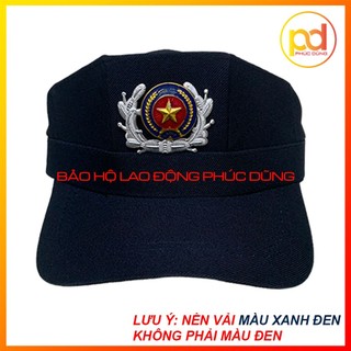 Nón đồng phục bảo vệ lưỡi trai xanh đen đi kèm sao theo thông tư cũ chuyên nghiệp giá rẻ đẹp