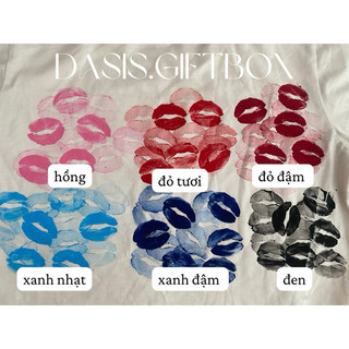 DÂY TAG HÌNH MÔI NỤ HÔN ( set bao gồm 1 nụ hôn + 1 dây tag )