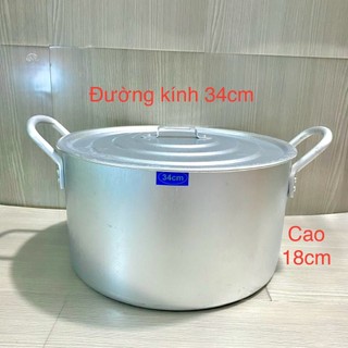 Nồi nhôm Hải Phòng dầy dặn Size 34cm