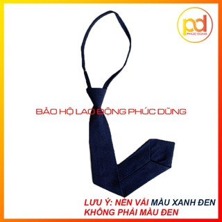 Cà vạt dây rút dây kéo thắt sẵn tiện lợi màu xanh đen đồng phục bảo vệ chuyên nghiệp phù hợp mọi ngành nghề