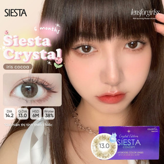 Kính Áp Tròng nâu hạt dẻ SIESTA IRIS COCOA dành cho mắt nhạy cảm chính hãng SIESTA | LENS CẬN | LENSFORGIRLSS