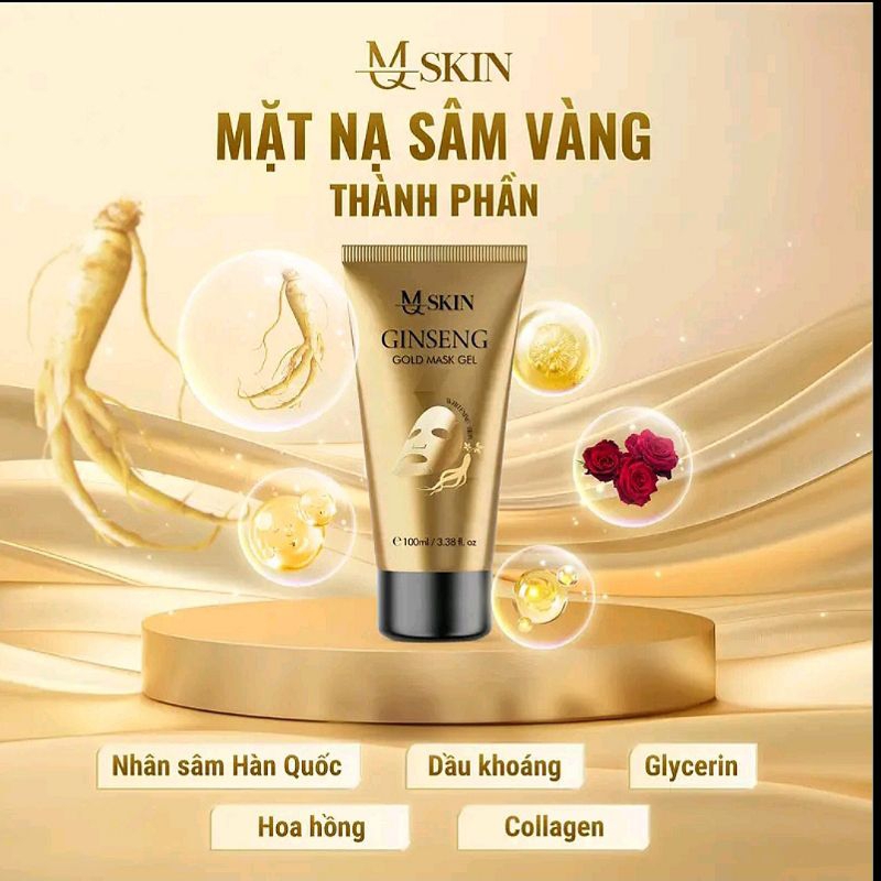 MẶT NẠ GEL SÂM VÀNG MQ SKIN 100G _ Ginseng Gold Mask Gel MQ Skin