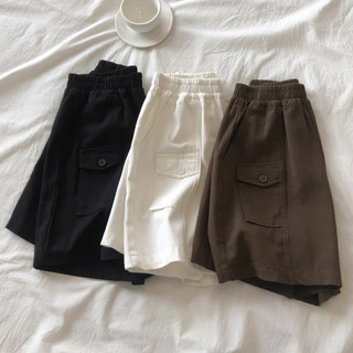 Quần short kaki nữ, quần đùi kaki loại đẹp cạp chun co giãn ma001
