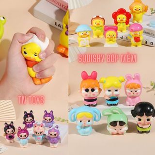  Đồ Chơi Xốp Dẻo Squishy Bóp Mềm Hình Các Nhân Vật Kuromi - LABUBU - Vịt Cute - Bé Pu - Giảm Stress 