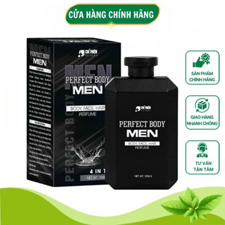 Sữa Tắm Cho Nam Perfect Body Men Chính Hãng 350ml 4 in 1 Tắm Gội Đầu Rửa Mặt Vệ Sinh Vùng Kín Hương Nước Hoa Thơm Lâu
