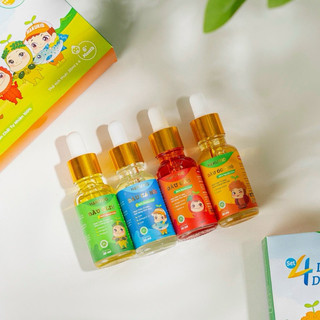 Dầu Ăn Dặm Cho Bé Hakukid Set 4 Lọ 20ml