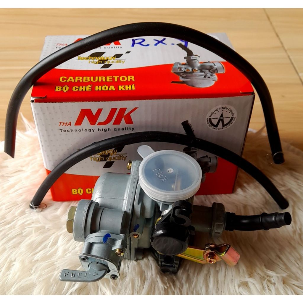 Bộ chế hoà khí, bình xăng con NJK xe Dream