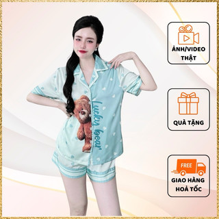 Đồ bộ pijama ⚡️ẢNH SHOP CHỤP⚡️ nữ đủ Size,  lụa mặc nhà vừa thoải mái vừa tiện lợi