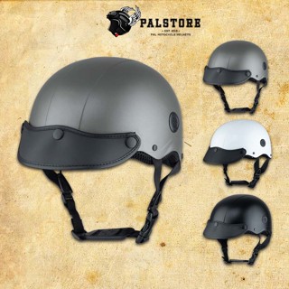 Mũ bảo hiểm nửa đầu Camry cao cấp, thời trang trẻ trung, có lỗ thông gió, lưỡi trai, Freesize(55-59cm)