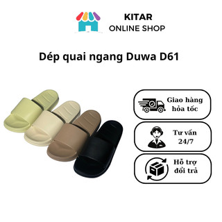 Dép nữ quai ngang Duwa chống trơn chất Eva nhẹ size 35-38 màu nâu, đen,trà sữa, xanh bơ D61