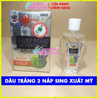01 Dầu Gió Trắng Con Ó 2 Nắp Singapore Xuất Mỹ 24ml (Cam kết hàng thiệt) Hương Oải hương LAVENDER