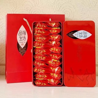 Kèm Túi - Trà Đại Hồng Bào vũ di sơn loại đặc biệt - Hộp thiếc có 18 gói nhỏ bên trong