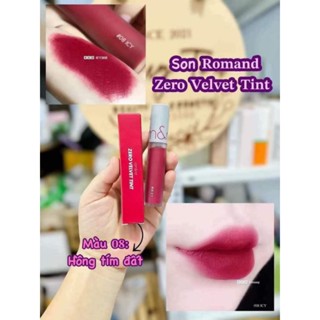 [HỒNG TÍM ĐẤT LÃNG MẠN] SON KEM ROMAND ZERO VELVET TINT 08 ICY CHÍNH HÃNG