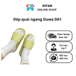 Dép nữ quai ngang Duwa chống trơn chất Eva nhẹ size 35-38 màu nâu, đen,trà sữa, xanh bơ D65