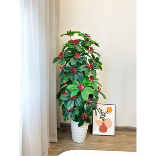 Cây kim ngân lượng decor cao 1M4- Cây giả