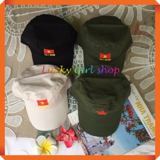 Nón Lưỡi Trai/ Mũ Kết Logo Thêu Việt Nam Cho Du Khách - Quà Tặng Du Lịch Việt Nam - Lucky Girl shop NHA TRANG