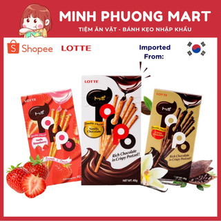 Bánh que Toppo nhân socola/dâu/cacao 40g