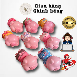 Heo đất tiết kiệm heo nằm dễ thương size lớn 27x35cm đủ màu