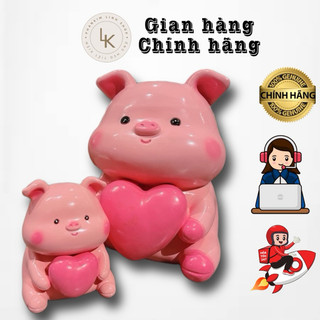 Ống heo tiết kiệm heo đất Combo heo trái tim size đại 30x40cm