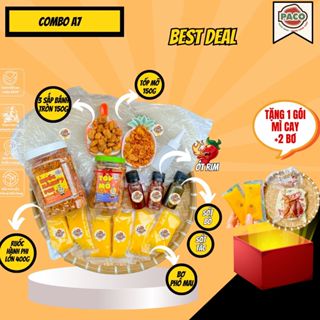 [COMBO A7] BÁNH TRÁNG PHƠI SƯƠNG HỦ RUỐC TO 400g PACO FOOD KÈM 3 SẤP BÁNH TRÁNG TỐP MỠ VÀ BƠ PHÔ MAI KÈM 3 SỐT