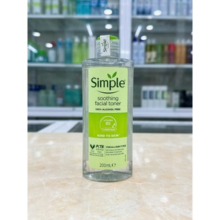 Nước Hoa Hồng Simple Soothing Facial Toner 200ml Mẫu Mới