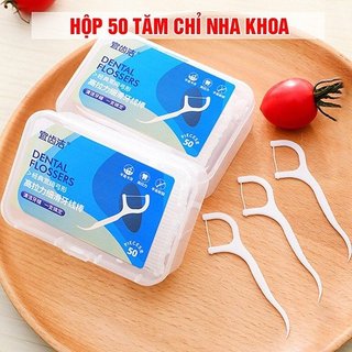 1 Hộp 50 Cây Tăm Chỉ Nha Khoa -  tăm chỉ nha khoa cao cấp