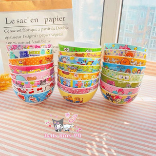 🌸𝐓𝐀̣̆𝐍𝐆 𝐐𝐔𝐀̀🌸 Tô chén - muỗng Hello Kitty - Doremon Doraemon