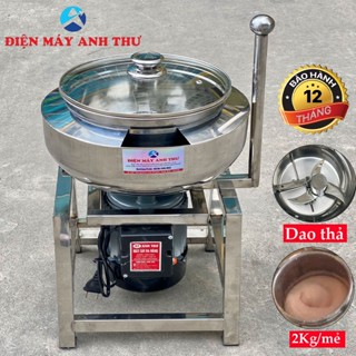 [2KG] Máy xay thịt làm giò,chả công nghiệp 1.5KW có bao đá NỒI ĐÚC, tặng kèm lưỡi làm chà bông(Cam kết lõi đồng 100%)