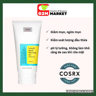 (Nội Địa Hàn) Sữa Rửa Mặt Cosrx Low pH Good Morning Gel Cleanser - SRM Cosrx Dạng Gel 150ml