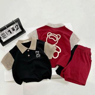  Set bộ POLO TABY KIDS chất liệu cotton mềm mại, thoáng mát, bộ màu tôn da cho bé từ 1-7 tuổi 23B062
