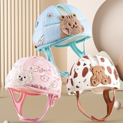 Mũ Bảo Vệ Đầu, Mũ Bảo Hiểm Siêu Nhẹ Thoáng Khí Cho Bé Tập Bò Tập Đi từ 6-36 tháng